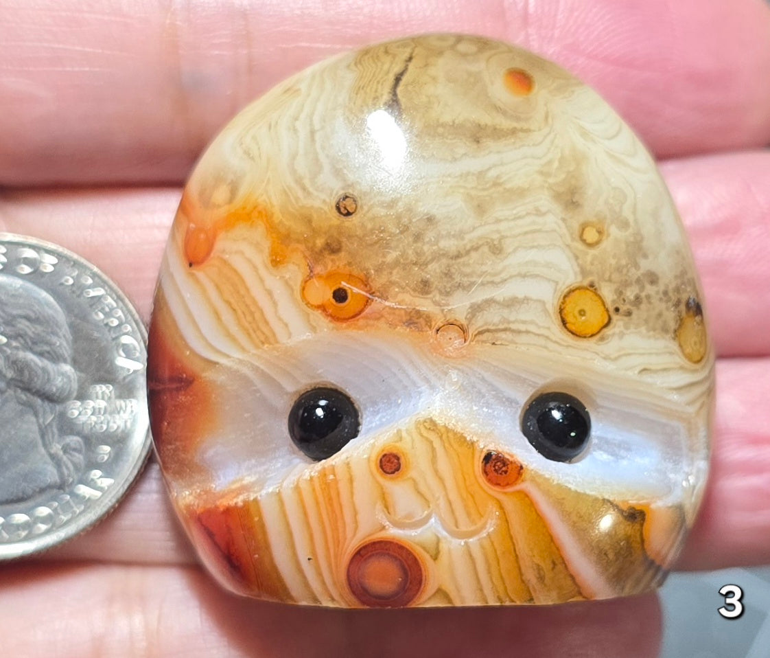 #3 Sardonic Stone Sprites – Sardonyx Carvings