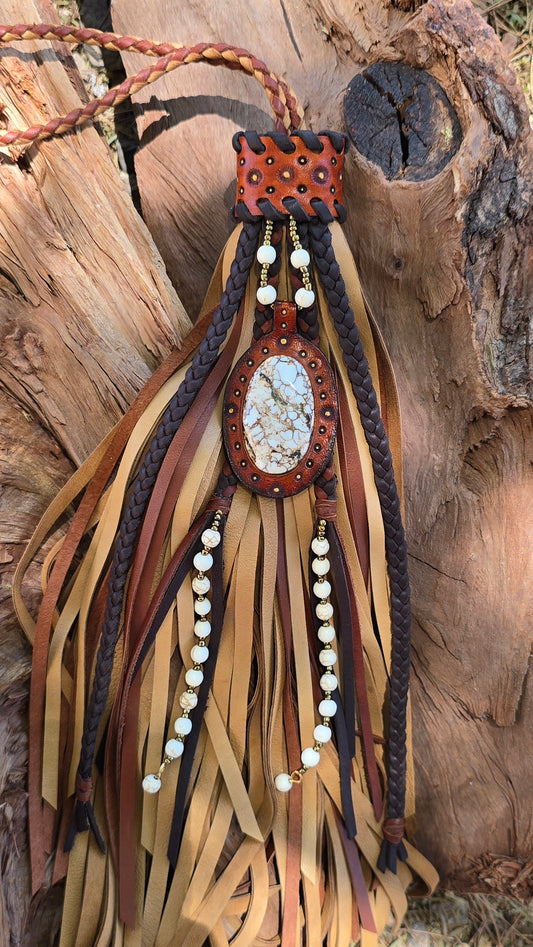 12" Wild Horse Leather Tassel