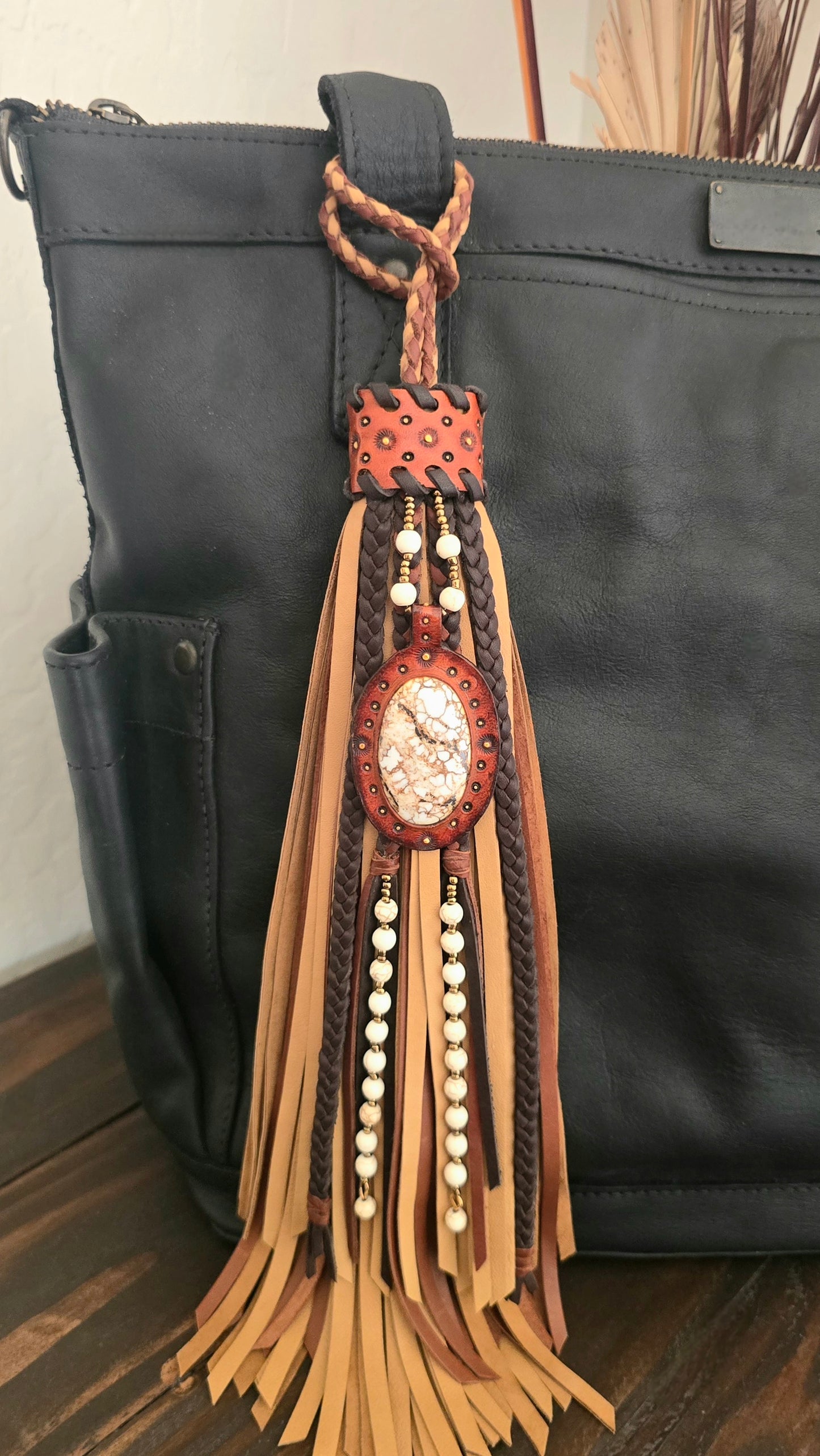 12" Wild Horse Leather Tassel