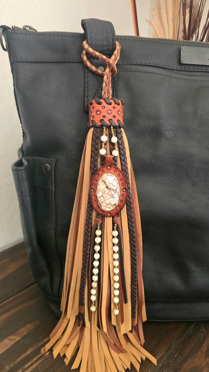 12" Wild Horse Leather Tassel