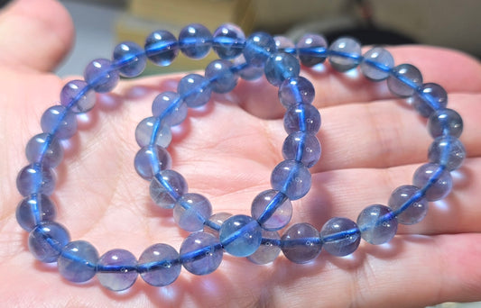 8mm Blue Fluorite Bracelets/Beads