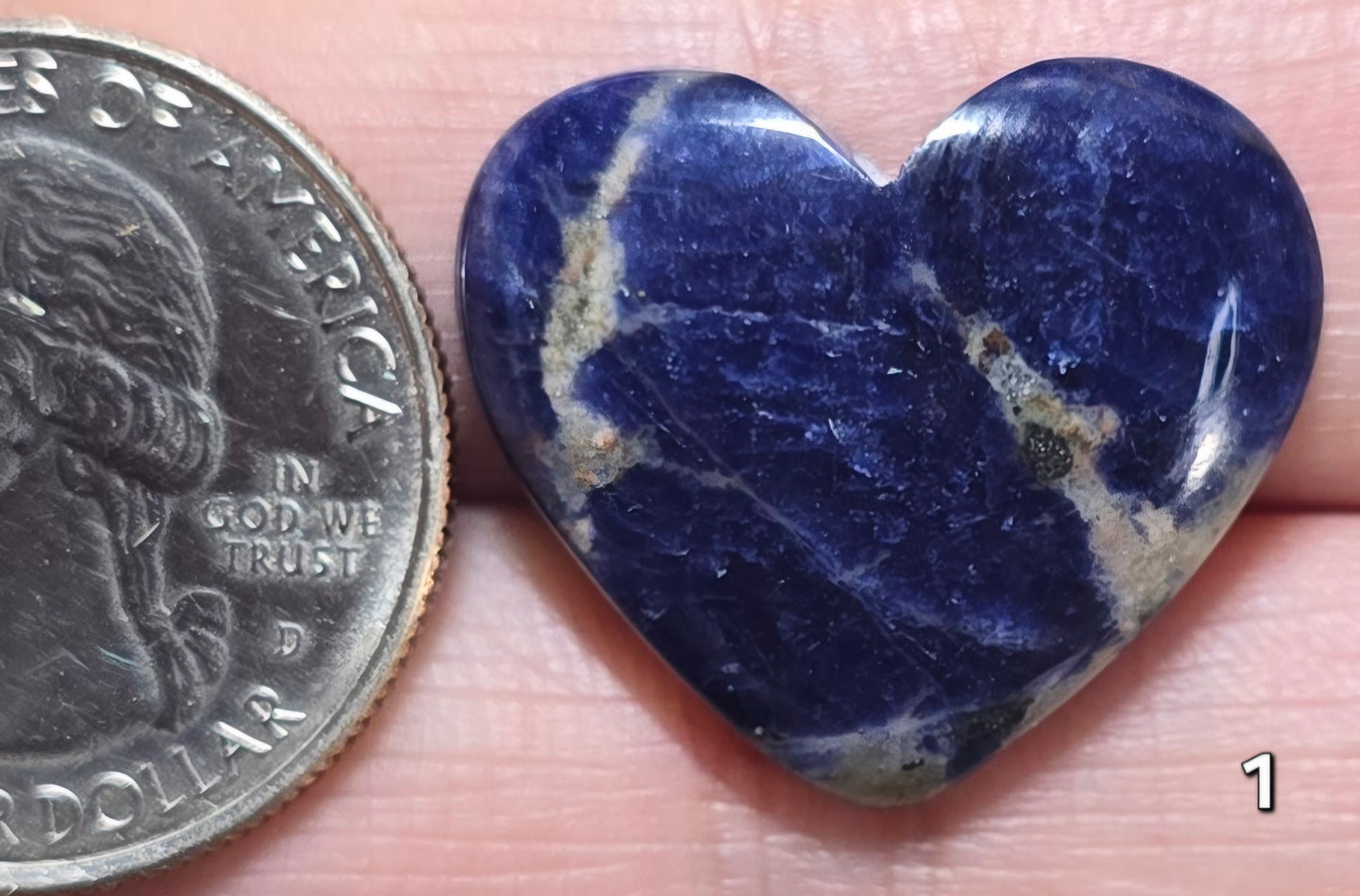 #1 Sodalite Heart