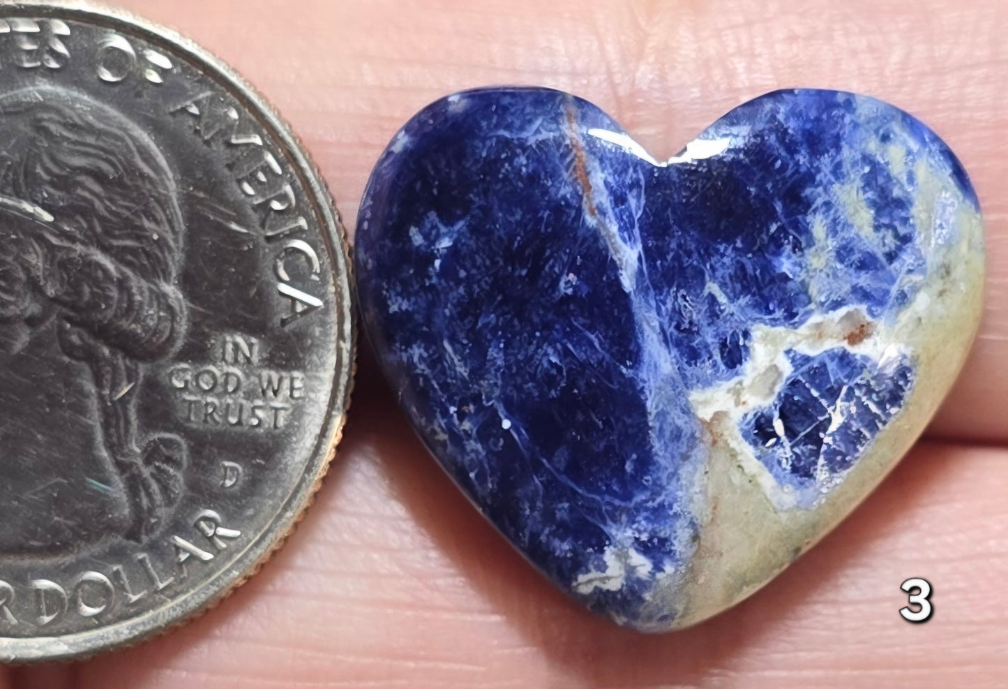 #3 Sodalite Heart