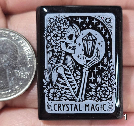 #1 Engraved Black Onyx Tablet