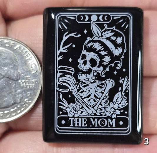 #3 Engraved Black Onyx Tablet