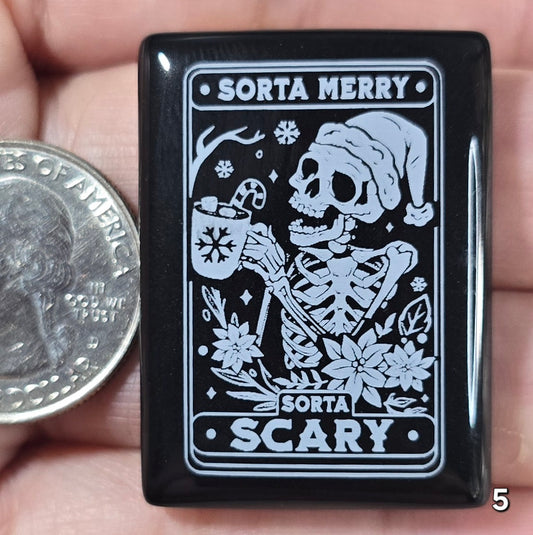 #5 Engraved Black Onyx Tablet