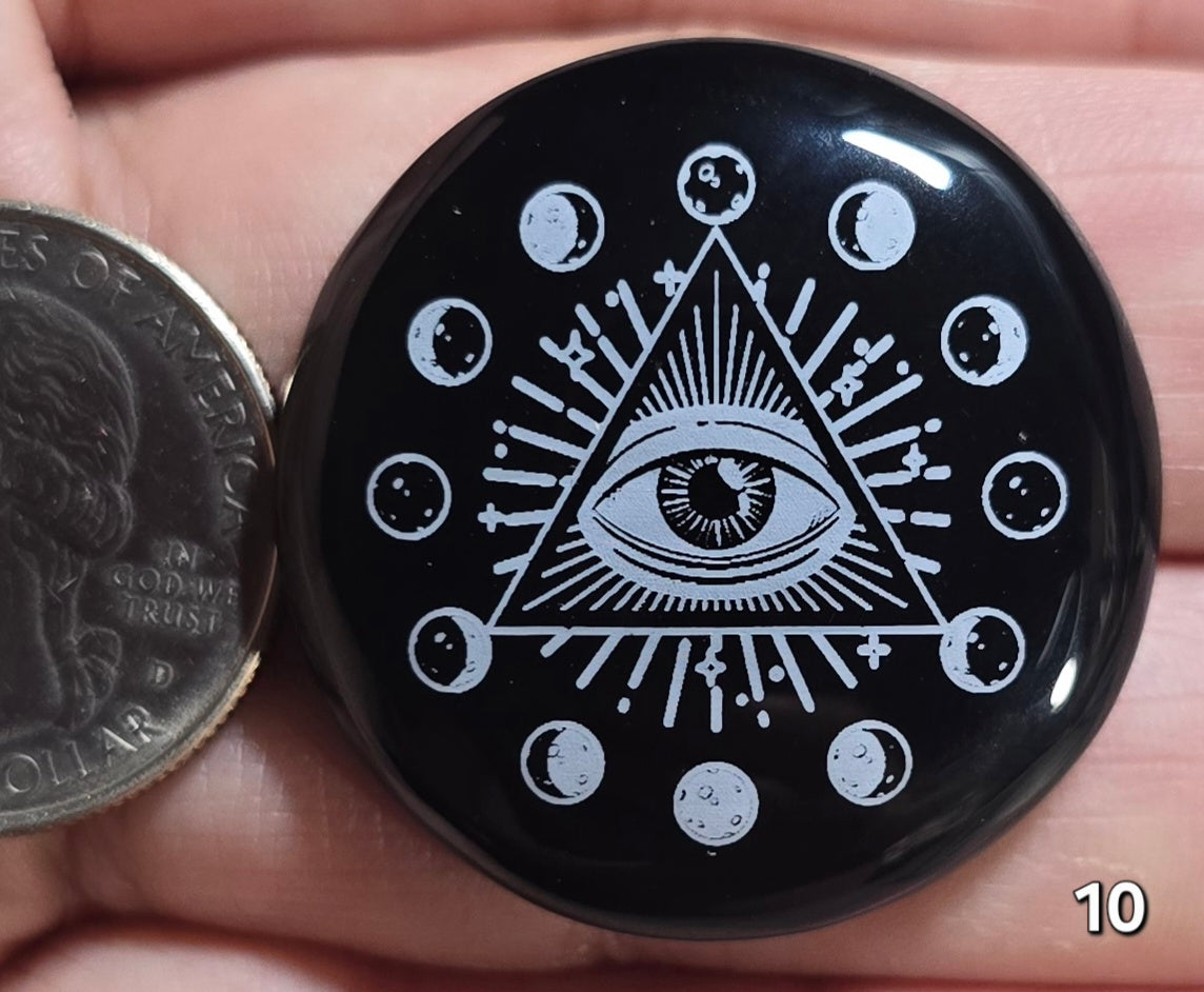 #10 Engraved Black Onyx