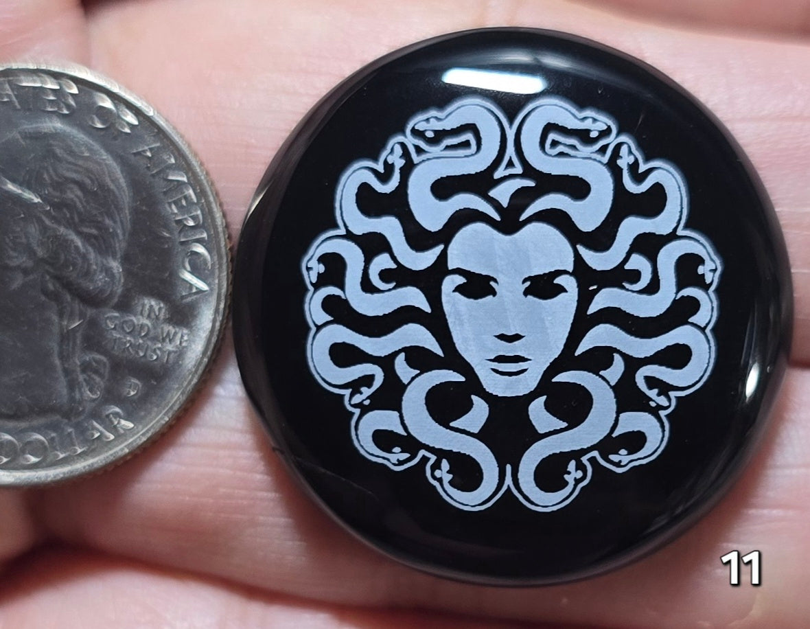 #11 Engraved Black Onyx