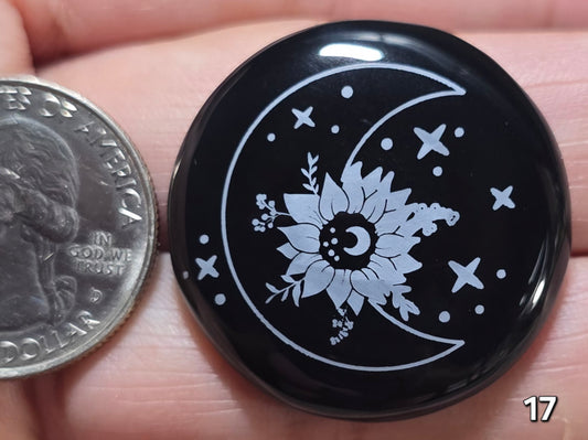 #17 Engraved Black Onyx