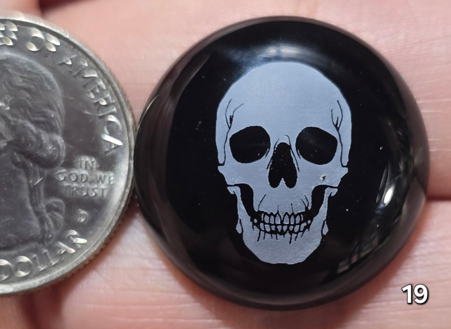 #19 Engraved Black Onyx