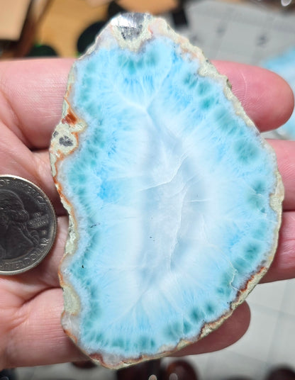 Caribbean Glacier Larimar Slice