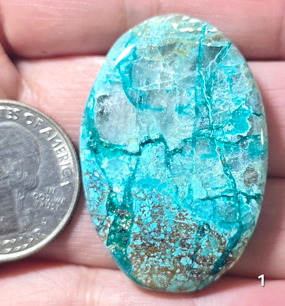 #1 Chrysocolla with Dioptase