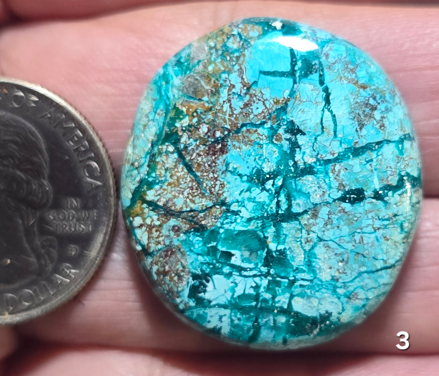 #3 Chrysocolla with Dioptase
