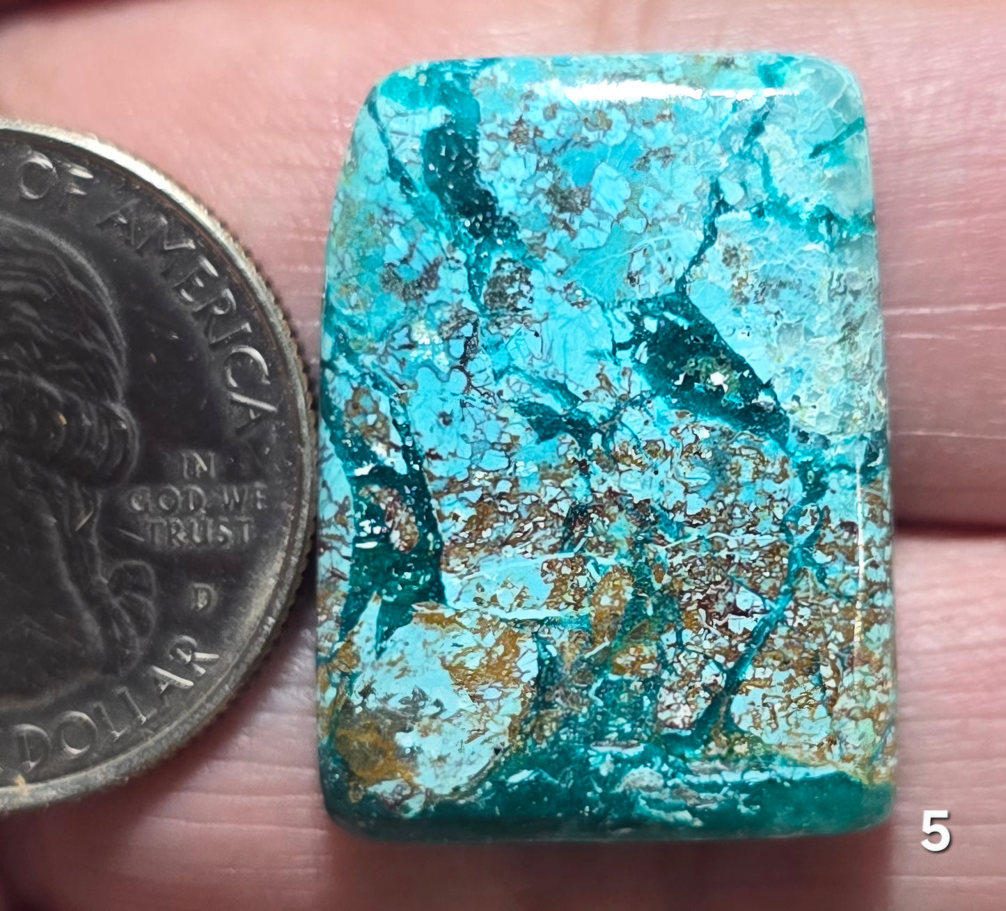 #5 Chrysocolla with Dioptase