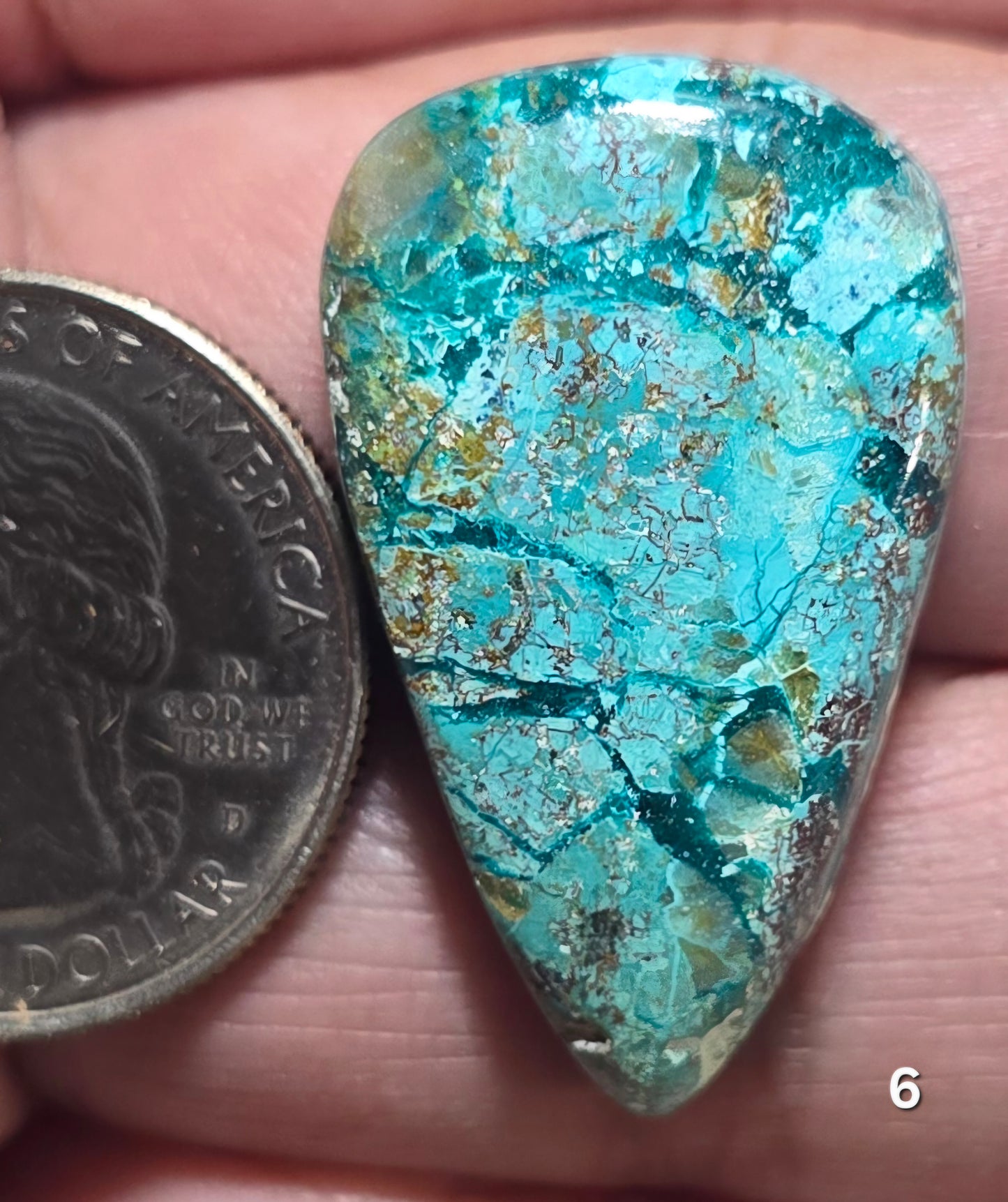 #6 Chrysocolla with Dioptase