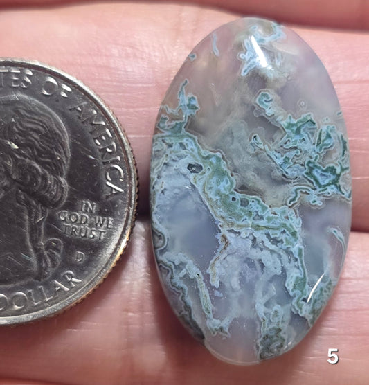 #5 Blue Moss Agate