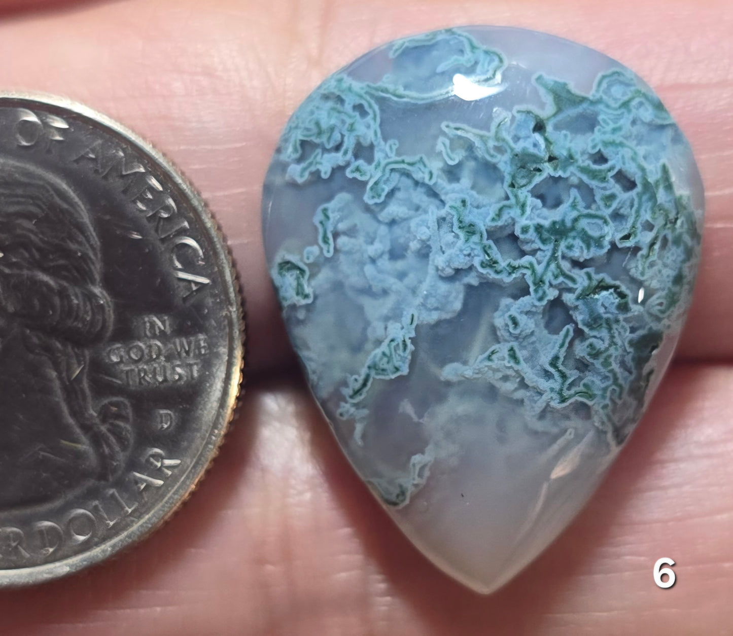 #6 Blue Moss Agate