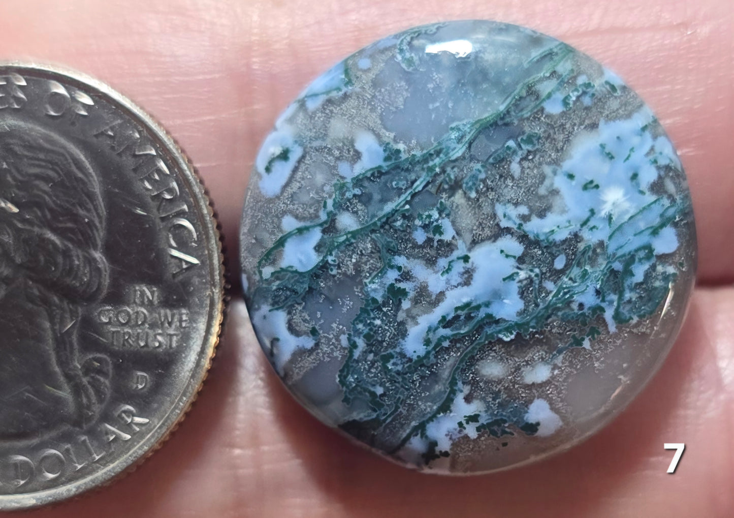 #7 Blue Moss Agate