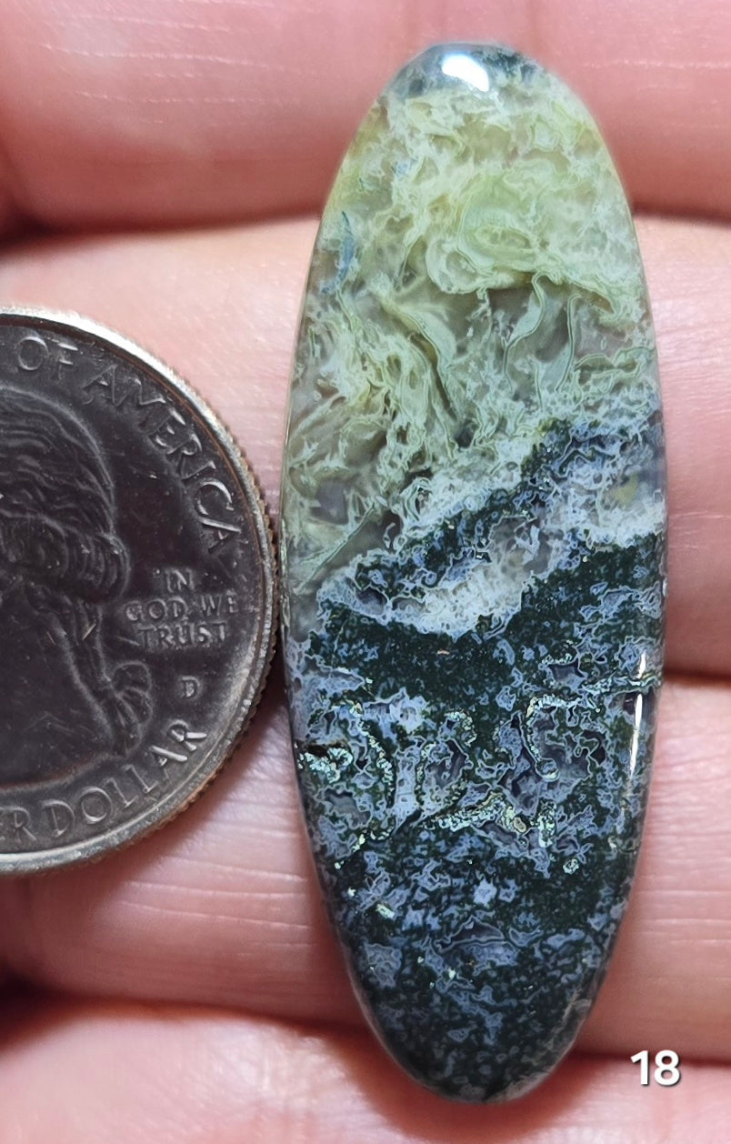 #18 Indonesian Moss Agate