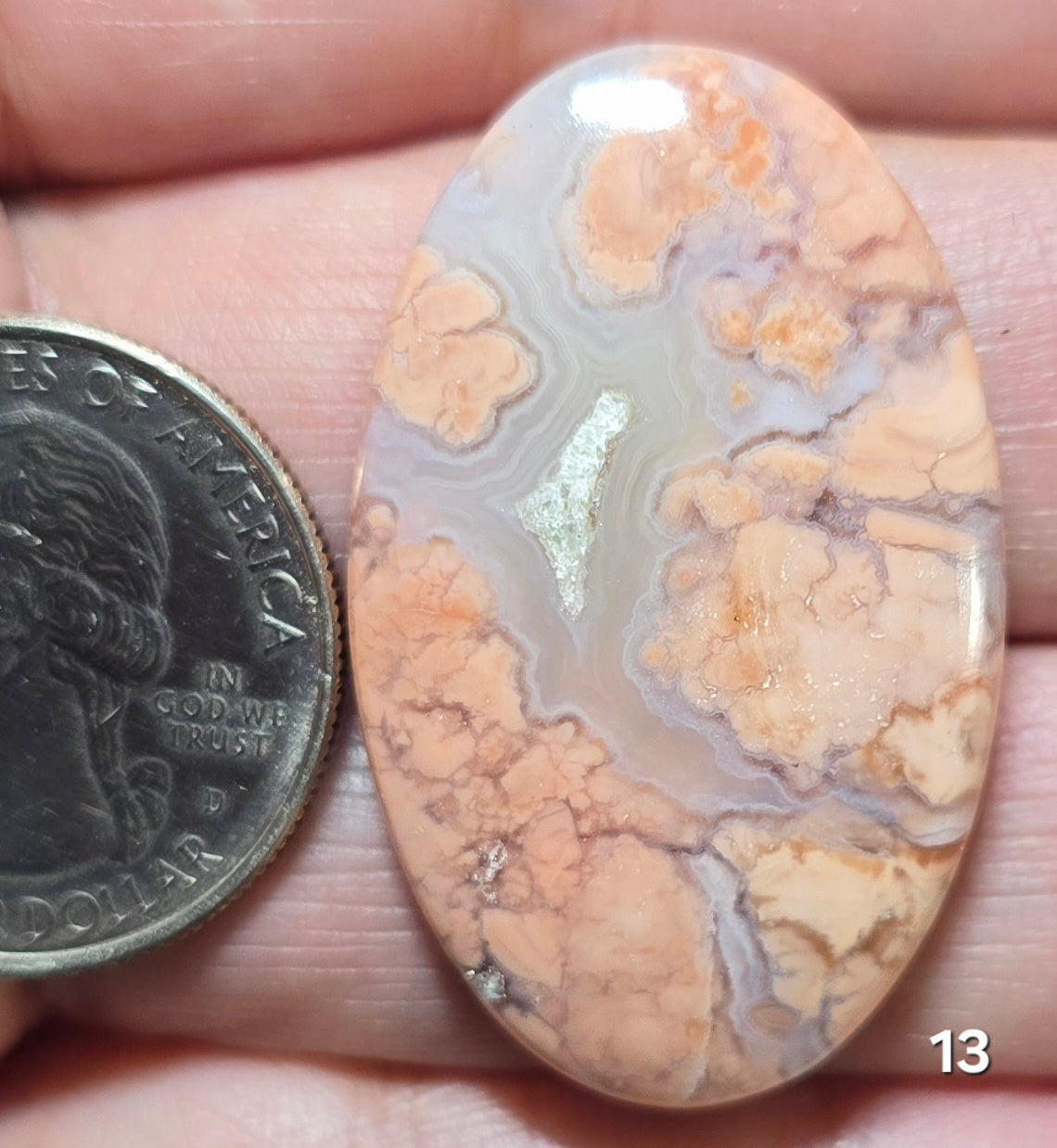 #13 Cotton Candy Druzy Agate