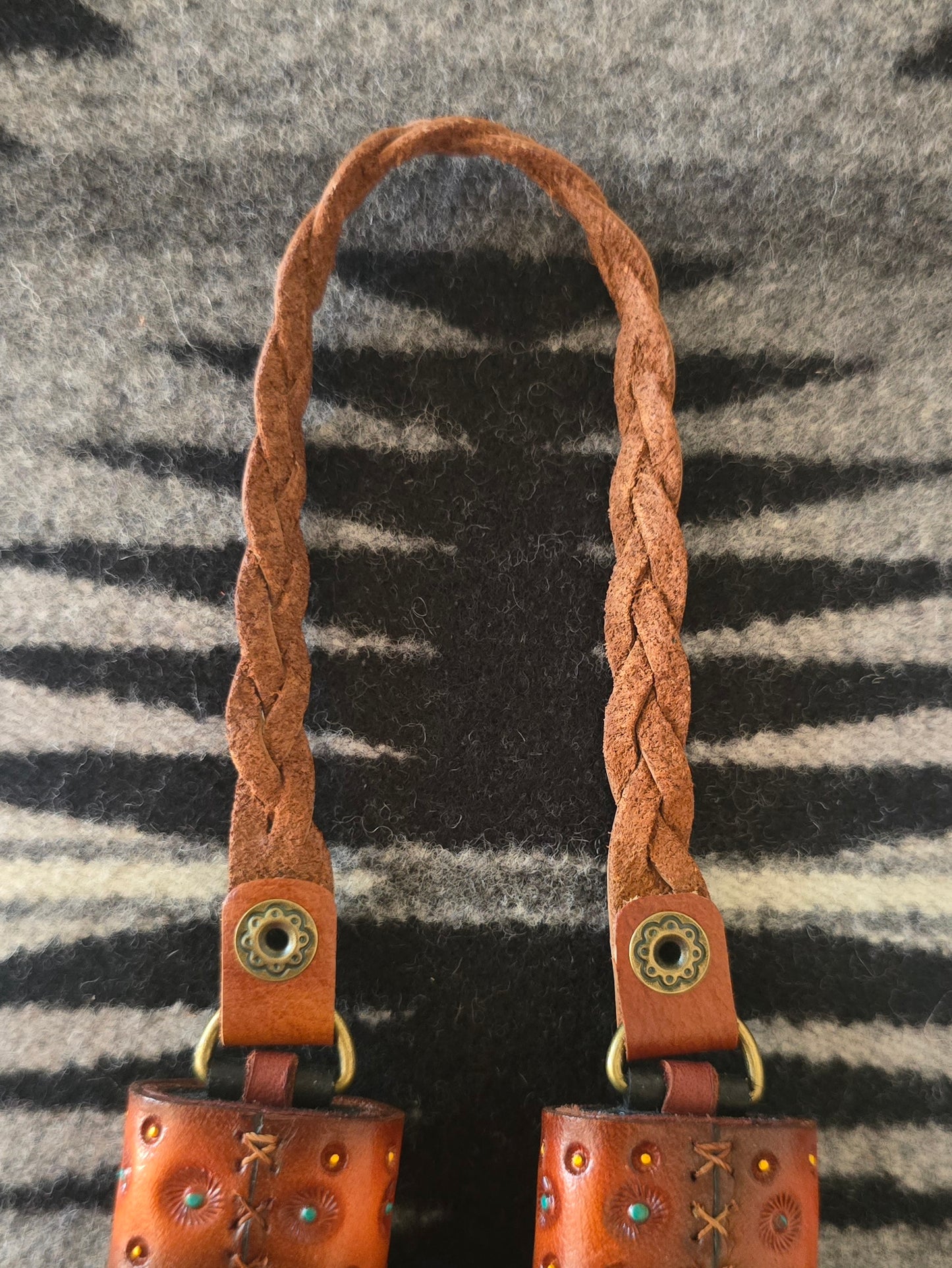 Cognac Leather Flair Hanger - unlined