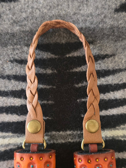 Tan Leather Flair Hanger - unlined