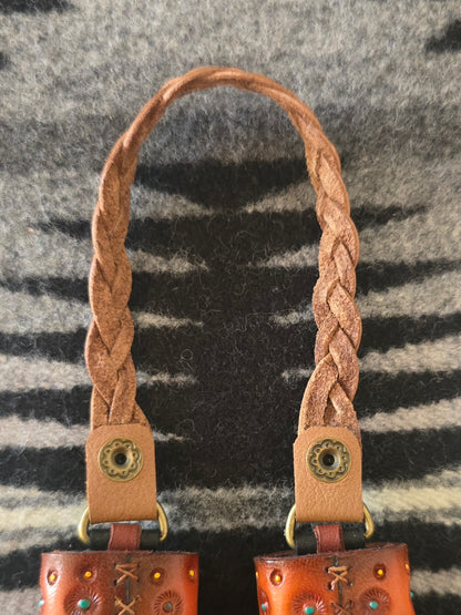 Tan Leather Flair Hanger - unlined