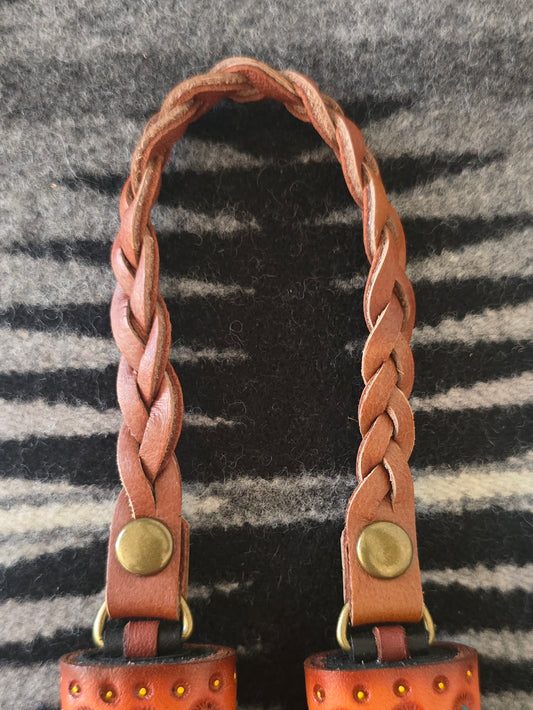 Cognac Leather Flair Hanger - lined