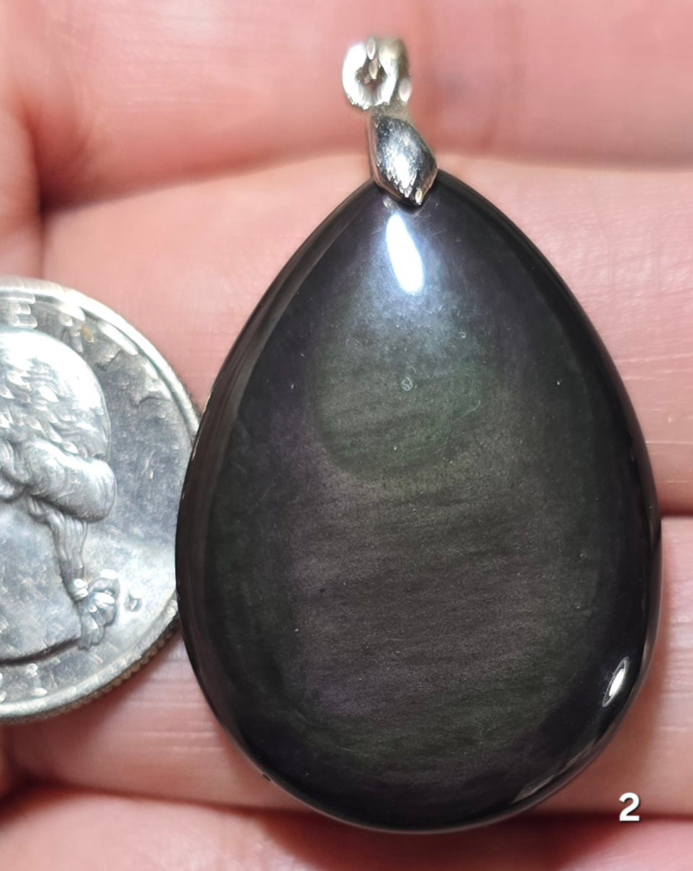 #2 Rainbow Obsidian Pendant