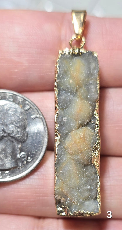 #3 Desert Druzy Pendant