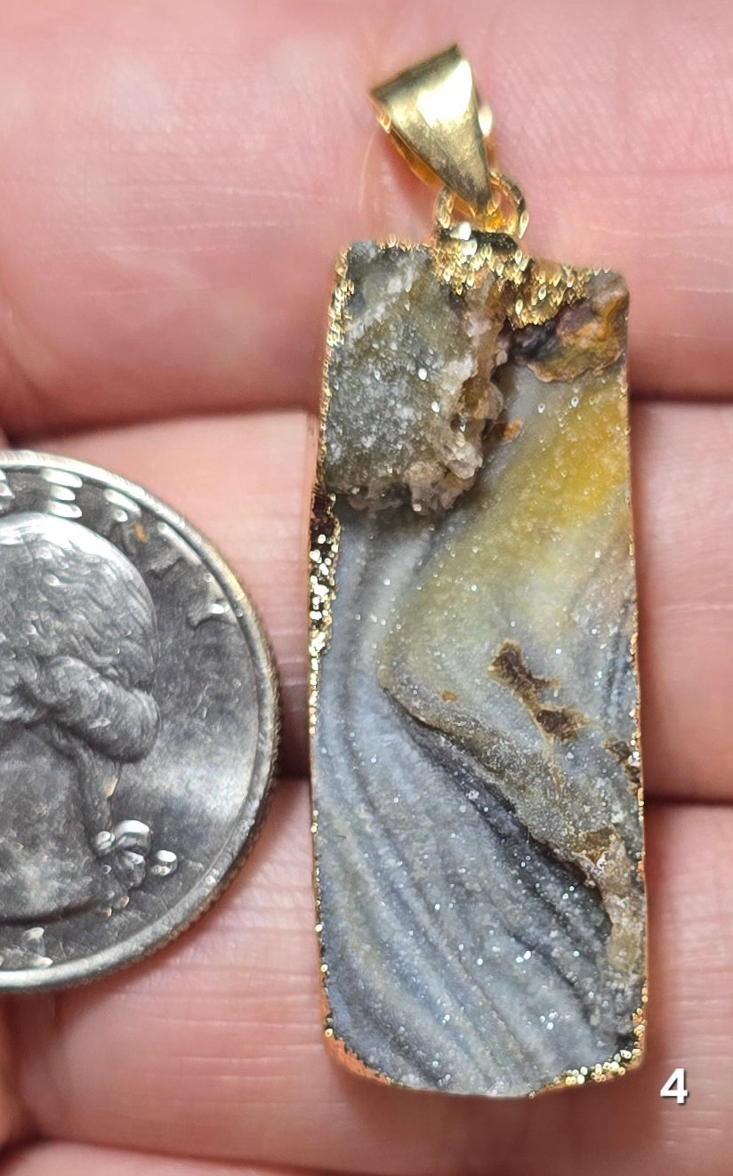 #4 Desert Druzy Pendant
