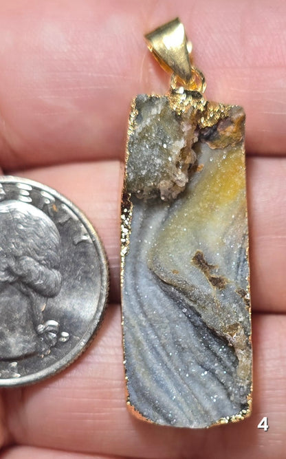#4 Desert Druzy Pendant
