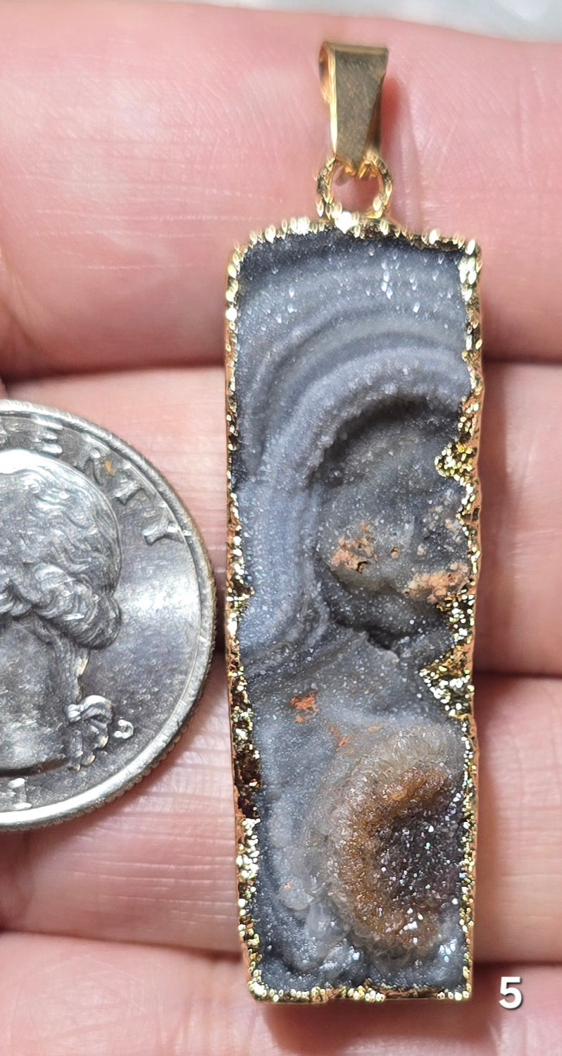 #5 Desert Druzy Pendant
