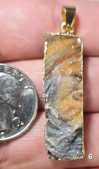 #6 Desert Druzy Pendant