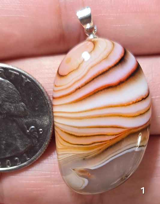 #1 Banded Agate Pendant