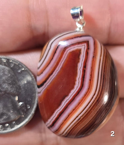 #2 Banded Agate Pendant