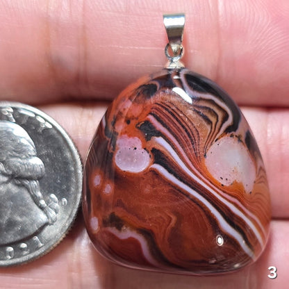 #3 Banded Agate Pendant