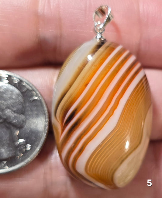 #5 Banded Agate Pendant