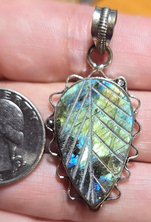 Rainbow Labradorite Pendant