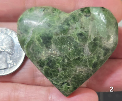 #2 Dioptase Carved Heart