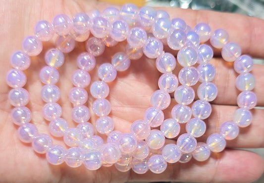 8mm Pink Opalite Bracelet