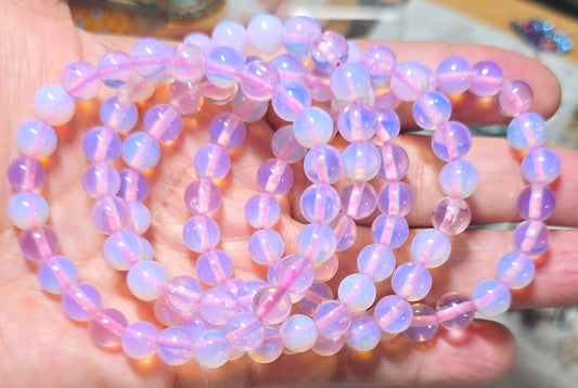 8mm Pink Opalite Bracelet