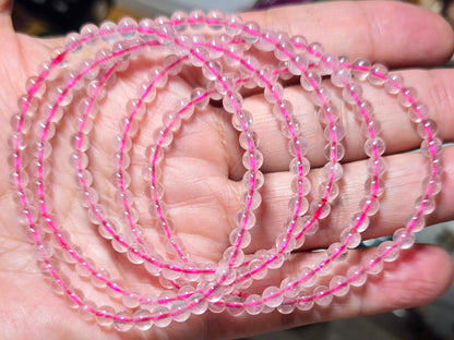 4.5mm Rose Quartz Bracelet