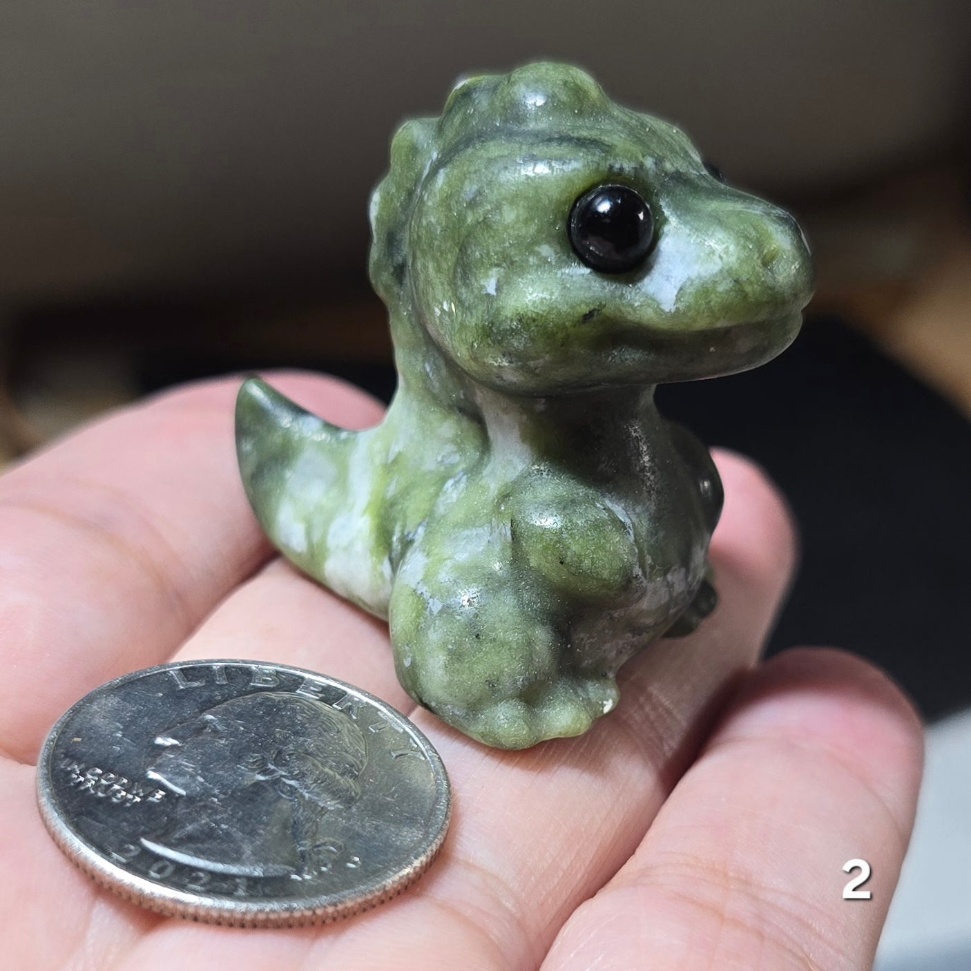 #2 Jade Mini Dinosaur Carving