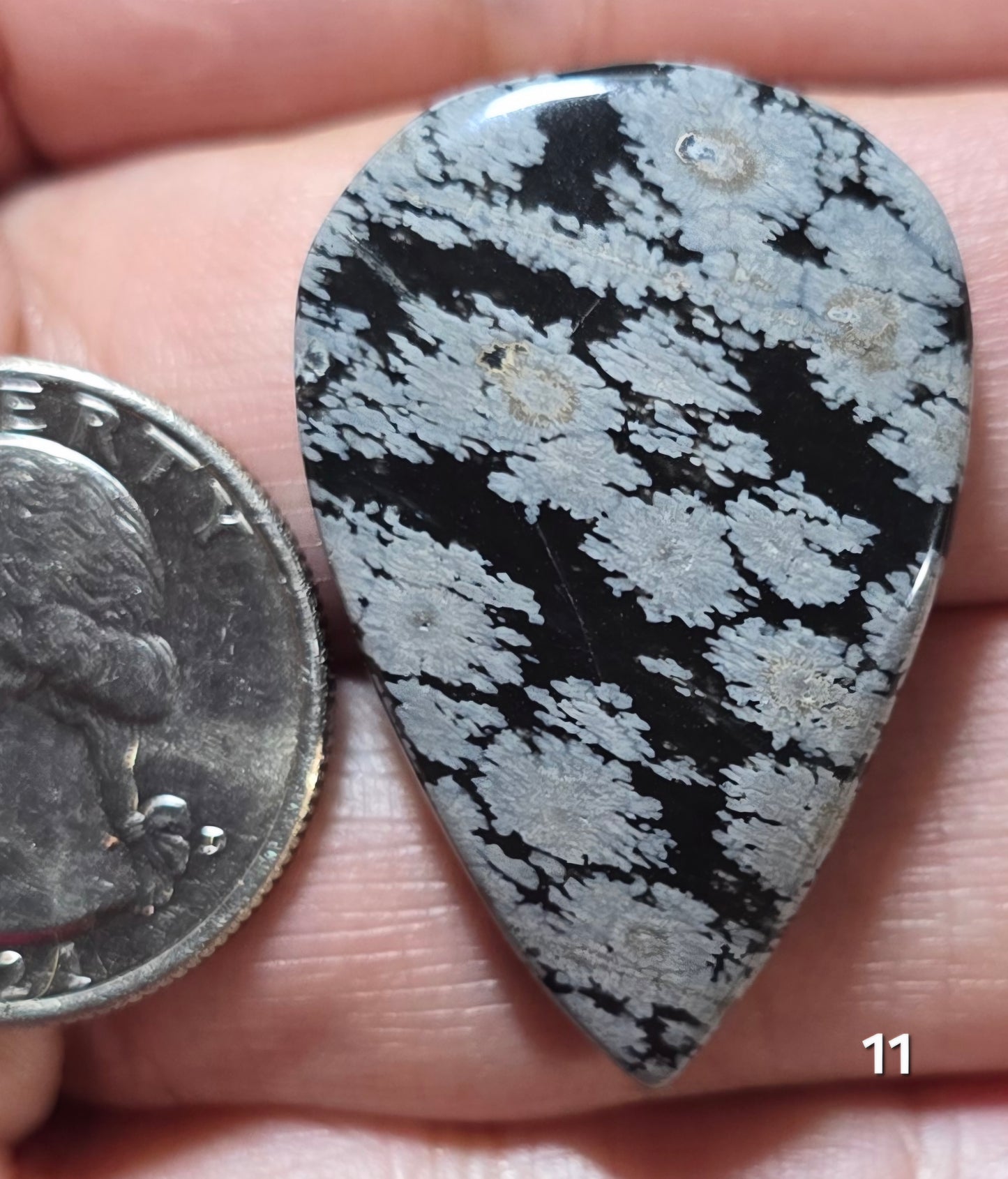 #11 Snowflake Obsidian