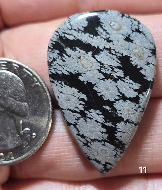 #11 Snowflake Obsidian
