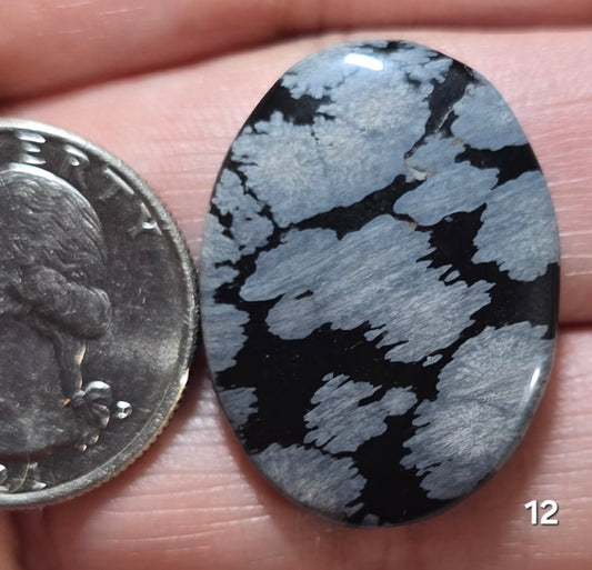 #12 Snowflake Obsidian
