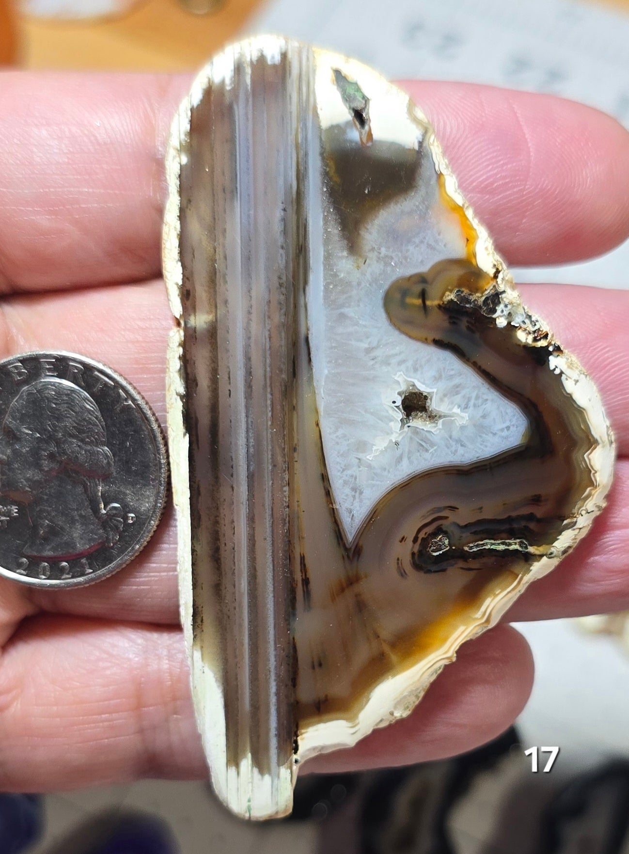 #17 Druzy Agate Slice