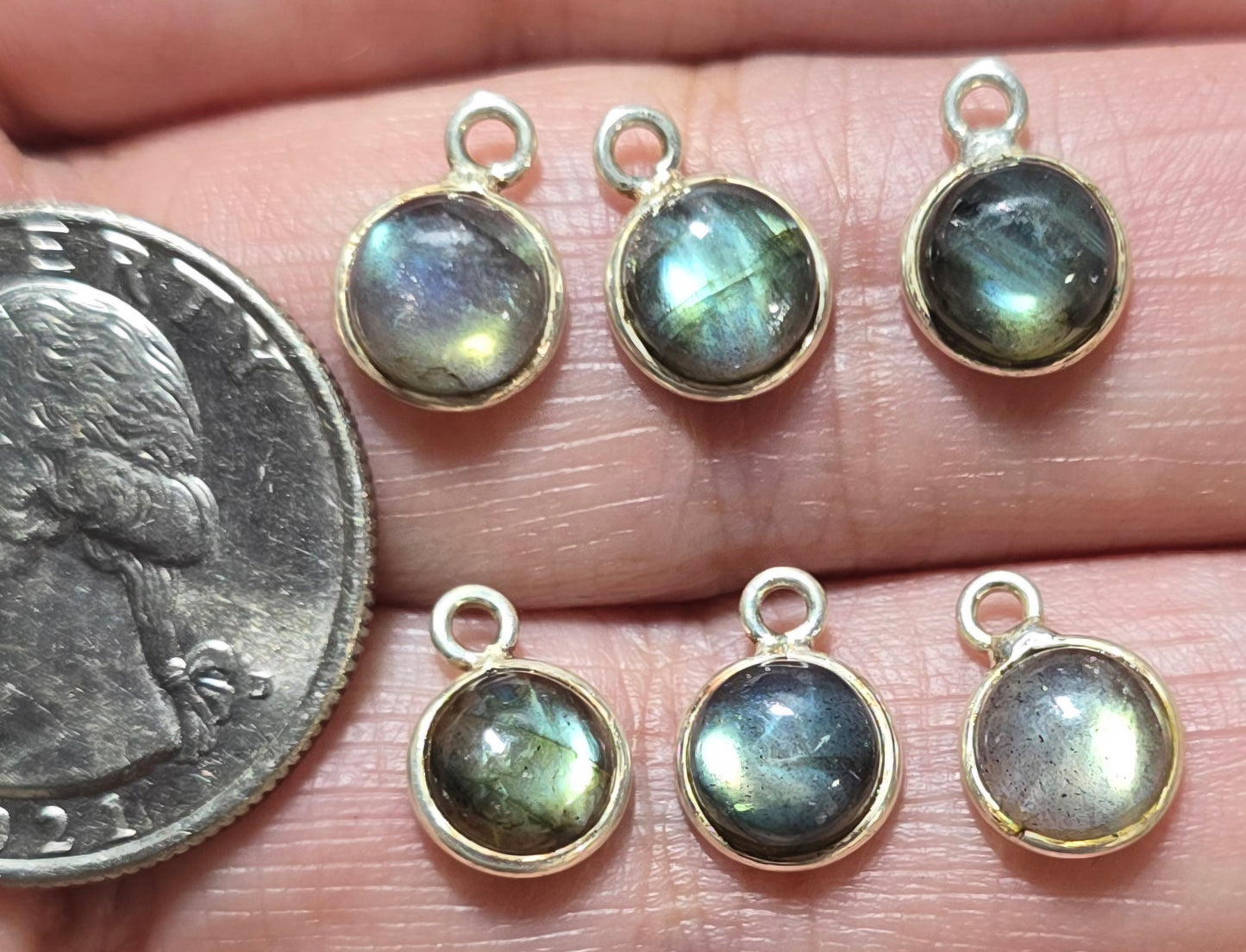 8mm Labradorite - Sterling Silver