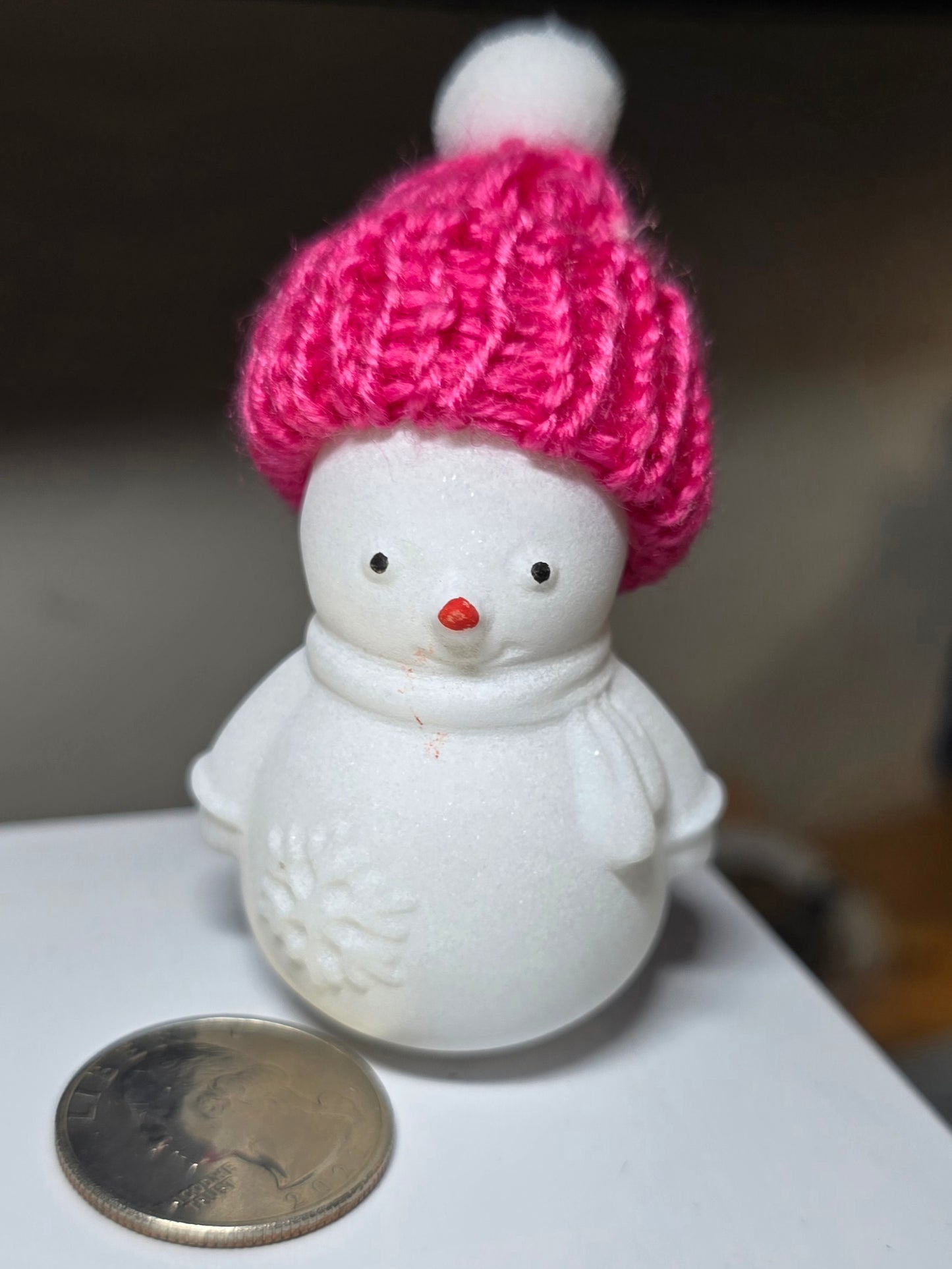 White Jade Snowman Carving